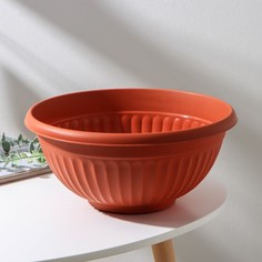 Цветочный горшок Idea Горшок-миска ливия Р00002314 4 л терракотовый 1 шт.