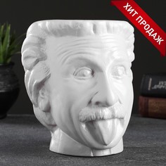 Цветочное кашпо Хорошие сувениры Эйнштейн Р00013442 1,6 л белый 1 шт.