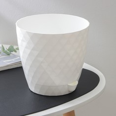 Цветочный горшок Plast-Avenue с прикорневым поливом румба Р00012791 3 л белый 1 шт.