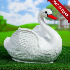 Цветочное кашпо Хорошие сувениры Лебедь средний Р00013442 1,5 л белый 1 шт.