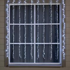 Гирлянда «Водопад» 2 ? 1.5 м, IP44, УМС, белая нить, 400 LED, свечение белое, 8 режимов, 2 Luazon Lighting