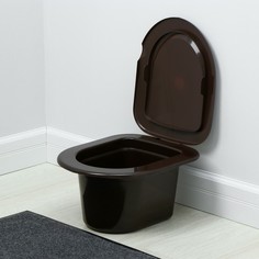 Ведро-туалет, 11 л, коричневый Alternativa