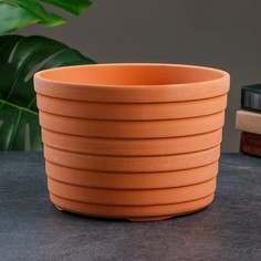 Цветочный горшок Риф 3,5 л терракотовый 1 шт. No Brand