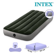 Надувной матрас Intex Dura-beam twin 64106 191x76x25 см