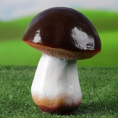 Садовая фигура "Гриб-боровик" 14х11х11см Хорошие сувениры