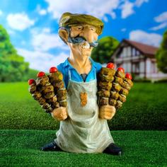 Садовая фигура "Шашлычник" 59х40см Хорошие сувениры