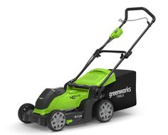 Газонокосилка аккумуляторная GreenWorks G40LM41K4 40V 40 см, c 1хАКБ 4 А.ч и ЗУ(2504707VB