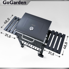 Угольный гриль GoGarden Grill-Master 83 Plus черный 50148