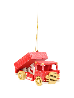 Елочная игрушка машинка Wood-souvenirs T04150-WS/CCa_F_D_3020 1 шт. разноцветная