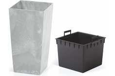 Цветочное кашпо Prosperplast Urbi square beton DURS265E-422U 26 л серый 1 шт.