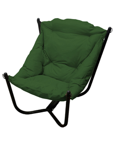 Кресло черное M-Group Чил 12360404 зеленая подушка 80х85х72см