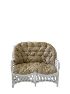 Кресло для двоих Радуга Черчилль белый 75Х125Х95