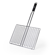 Решетка для гриля Fissman 37x28x3см, сталь, с ручкой, дерево (1044_)