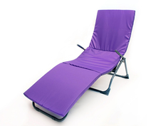 Подушка для качелей, Матрас для шезлонга WOWPUFF Фиолетовый, Беспружинный, 60х186 см
