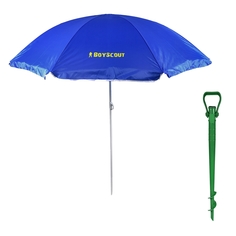 Зонт солнцезащитный O 180 см Boyscout + Подставка для крепления зонта в песке Boyscout
