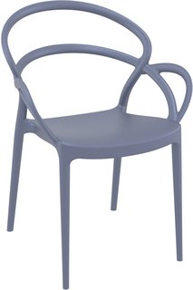 Кресло для дачи Siesta Contract MILA 085 антрацит 56х57х82