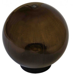 Уличный светильник-шар с основанием Apeyron 11-80, d-300мм, рас-ль ПММА, призма дымчатая