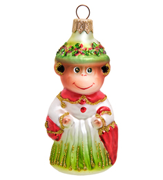 Елочная игрушка Обезьяна мадам Элита 802109 1шт разноцветный Elita