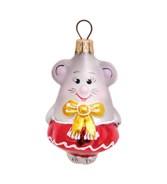 Елочная игрушка Мышка Элита 801575 1шт разноцветный Elita