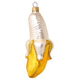 Елочная игрушка Банан ёлочное украшение Элита 801974 1шт разноцветный, 13 см НФ-741 Elita