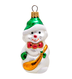 Елочная игрушка Снеговик Элита 801901 1шт разноцветный Elita