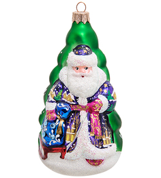 Елочная игрушка Дед Мороз Элита 802075 1шт разноцветный Elita