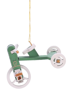 Елочная игрушка Детский велосипед Wood-souvenirs 6017 Classic T04736 1 шт. разноцветный
