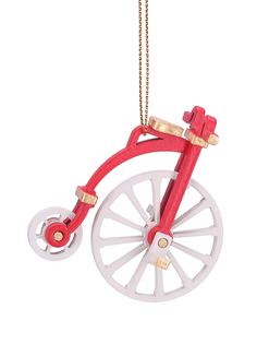 Елочная игрушка Ретро велосипед Wood-souvenirs 3020 Classic T04742 1 шт. разноцветный