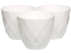 Горшок для цветов Navako Rico 16028-3 2.4L White 3 шт