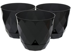 Горшок для цветов Navako Rico 16031-3 4.8L Anthracite 3 шт