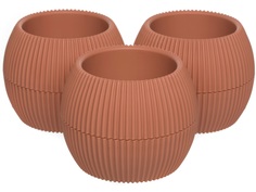 Горшок для цветов Navako Lago 16049-3 0.15L Pink 3 шт