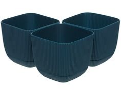 Горшок для цветов Navako Maio 16073-3 0.67L Blue 3 шт