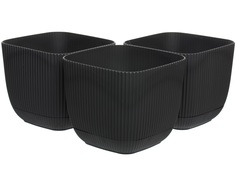 Горшок для цветов Navako Maio 16086-3 4L Anthracite 3 шт