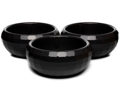 Горшок для цветов Navako Luna 16107-3 4.2L Anthracite 3 шт