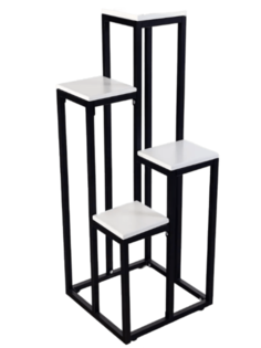 Подставка для цветов Playwoods flowerstand ivory черный - слоновая кость