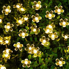 Садовая гирлянда Цветы на солнечной батарее 30 ламп BoomBoomShop BB-00087