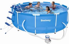 Бассейн каркасный Bestway 56260 BW Steel Pro Max 366x366х100