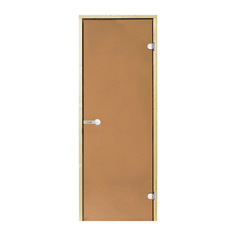 Двери стеклянные HARVIA D71901M 7/19 коробка сосна, бронза 1890х690 мм