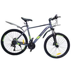 Велосипед STELS Navigator 640 D V010 2021 19" антрацитовый/зеленый