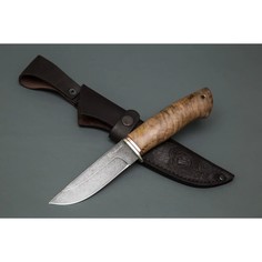 Туристический охотничий нож Егерь Ворсма, сталь ХВ-5, орех, мельхиор, ручная работа