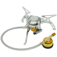 Туристическая газовая плита AT с пьезоподжигом, складная 16х7х6 см