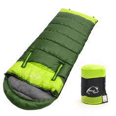 Спальный мешок-кокон MarketWOW зеленый, правый