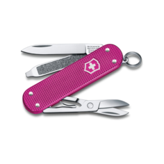 Victorinox Нож-брелок Classic SD Alox Colors Flamingo Party 58 мм 5 функций лиловый 0.6221