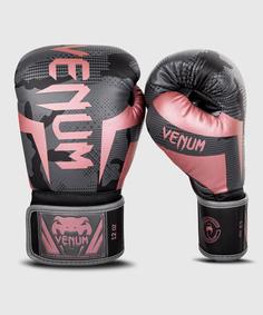 Перчатки боксерские Venum Elite Black/Pink Gold