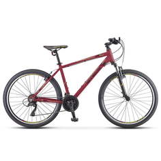Велосипед STELS Navigator 590 V K010 2021 16" бордовый/салатовый