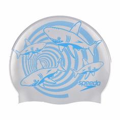 Шапочка для плавания Speedo Junior Slogan Cap C599 silver