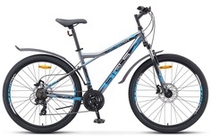 Велосипед STELS 27.5" Navigator-710 D 18" Серый-чёрный-серебристый