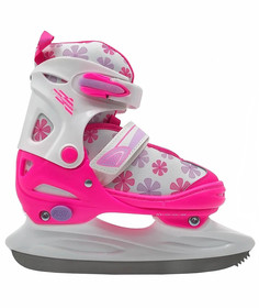 Коньки раздвижные JR Jasmin Ice р.38-41 (белый-розовый) No Brand