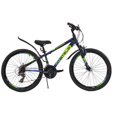 Велосипед Stels Navigator 24" 400 V F010 синий/салатовый/голубой (LU092748) рама 12"