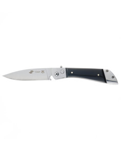 Нож складной Stinger FB1316 клинок 90 мм, рукоять сталь и черная смола, в нейлоновом чехле